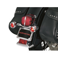 Bullet Light Rear Turn Signal Bar — single-circuit, red lens