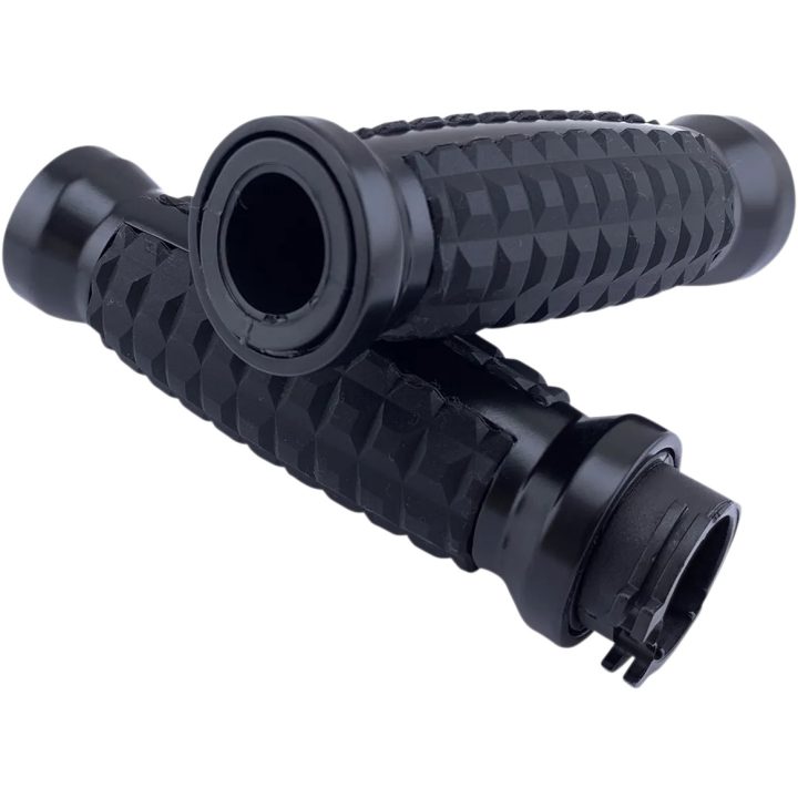 Puños Grenade — 25,4 mm (1") manillar, Negro pulido
