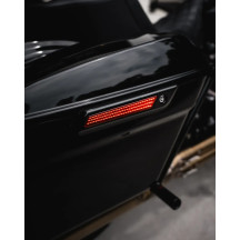 Luces de cierre de alforjas — lente ahumada, para Harley-Davidson®, par