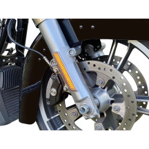 LED Front Fork Lightz™ — 12V, amber lens, for Harley-Davidson