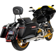 Luces de panel de fascia bicolor LED — Harley‑Davidson guardabarros trasero, ámbar/rojo, lente ahumada