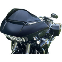 Genesis® 4 Dynamic LED Road Glide® Windshield Trim — Harley-Davidson®, turn signal, smoked lens, black housing, amber & white LE