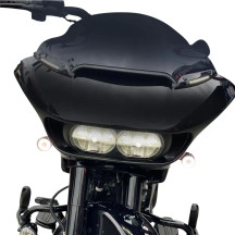Genesis® 4 Dynamic LED Road Glide® Windshield Trim — Harley-Davidson®, Black, Smoke lens, Pair