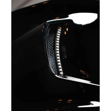 Fairing Vent Lights — Black housing, Amber/White LEDs, for Harley-Davidson