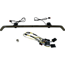 Center Fairing Vent Trim with Turn Signals — Smoked lens, Amber and white LEDs