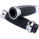 Puños Grenade — 25.4 mm (1") manillar, Negro, Cromo