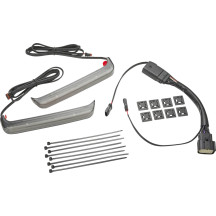 Bag Lights — Harley-Davidson®, Bag Blades®, saddlebag, smoke lens, red LEDs