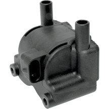 High-Output Ignition Coil — 12V input, 45,000V output, Black, single-fire