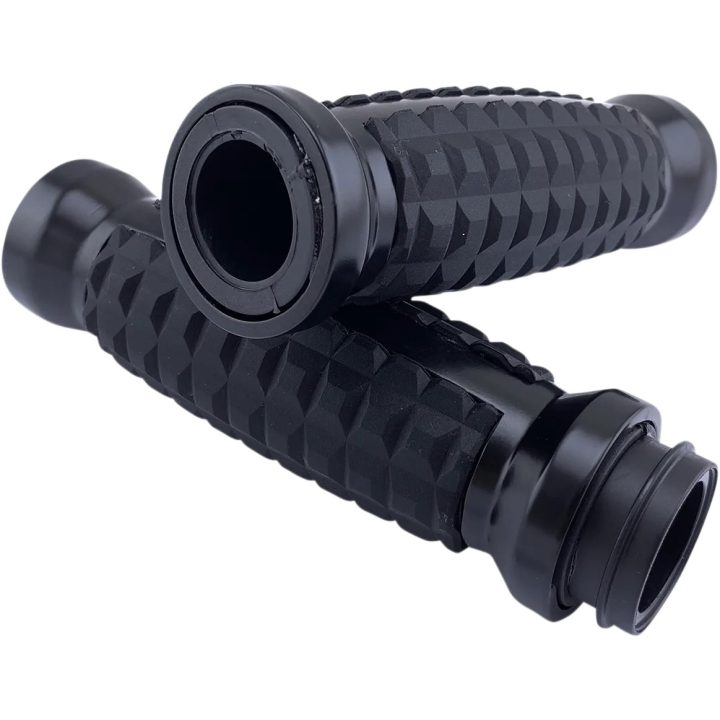 Puños Grenade — diámetro del manillar 25,4 mm (1"), Negro, Pulido