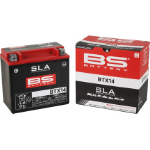 SLA Factory- Activated AGM Maintenance-Free Battery — 12V 12Ah, 200A CCA, BTX14, left/right front terminals