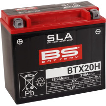 SLA Factory- Activated AGM Maintenance-Free Battery — 12V, 18Ah, Right-front negative/Left-front positive, Black
