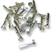 AMP 040 Terminals — 1 pin, 25 pack, silver