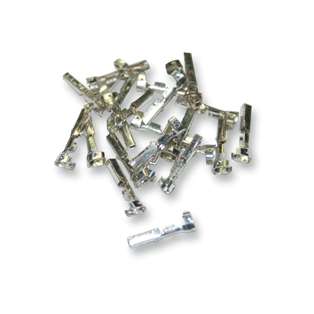 Terminales AMP 040 — 1 clavija, paquete de 25, plateado