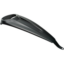 Dash Panel — Carbon fiber, black matte, with hole