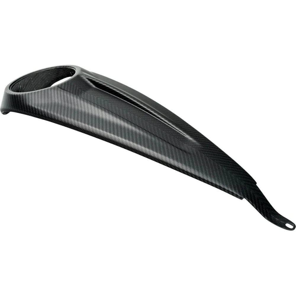 Dash Panel — Carbon fiber, black matte, with hole