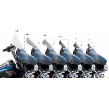 Flare™ Windshield — 29 cm (11-1/2"), Clear, Detachable