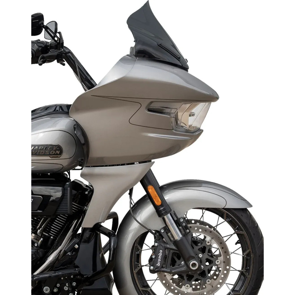 Pro Touring Flare™ Windshield — 12" height, Dark Smoke