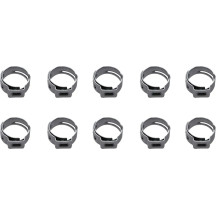 Stepless® Ear Clamps for Fuel System — 3/16" ID fuel line, 10 pack