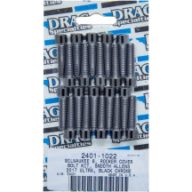 Kit de pernos M-Eight — tapa de balancines, negro, cromado