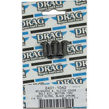 Kit de pernos M-Eight — Tapa de embrague, negro, cromo