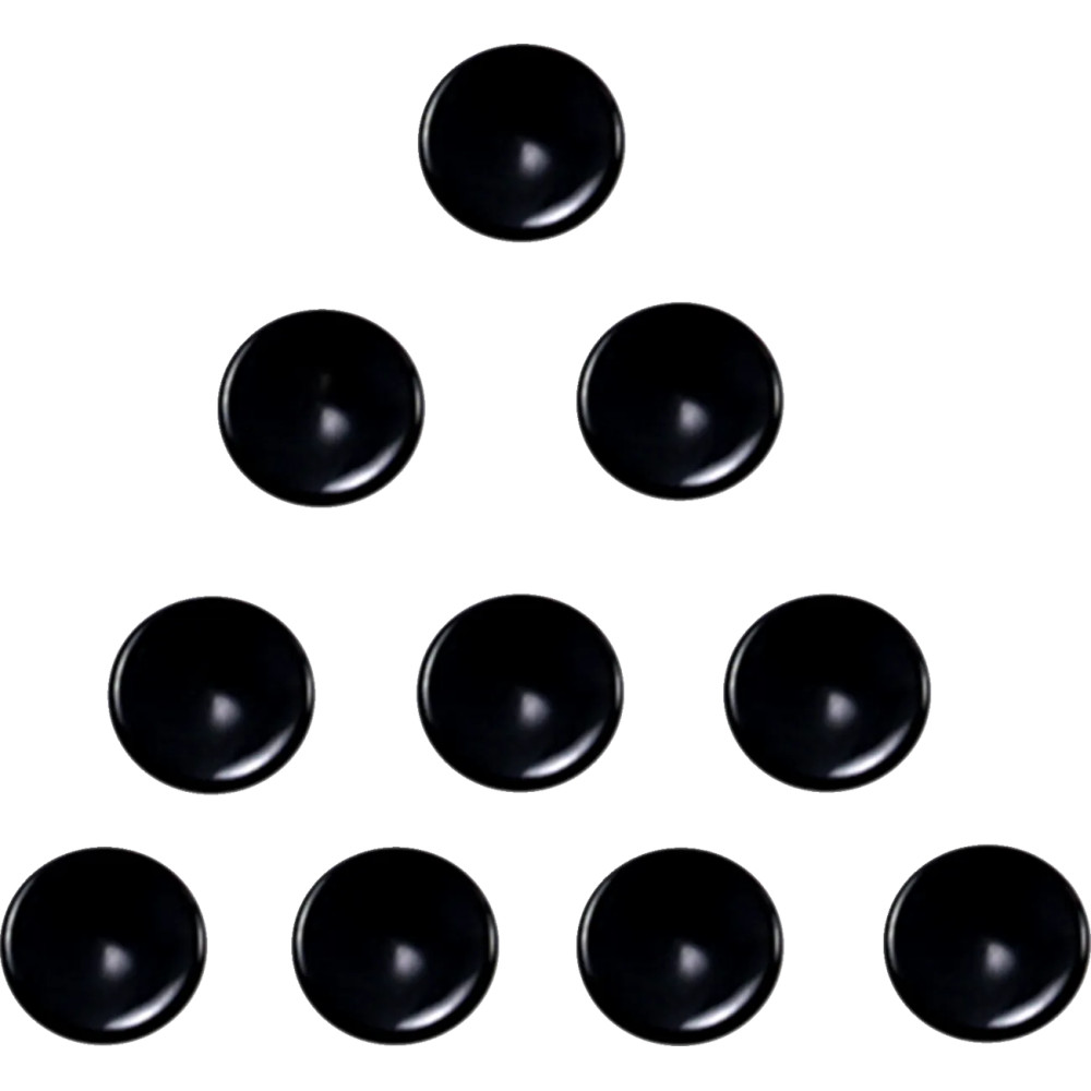 Bolt Covers — 5/16", 10 Pack, Black Matte