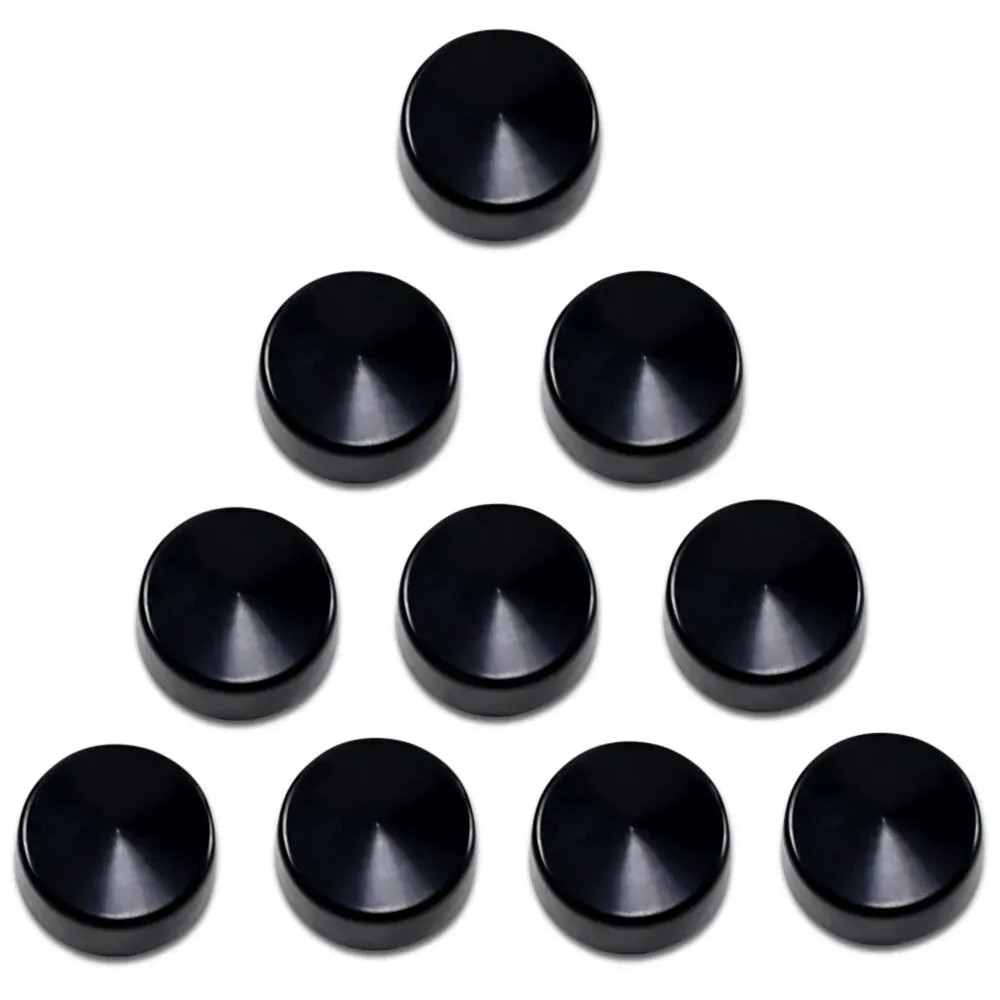 Bolt Covers — 1/2", 10 Pack, Black