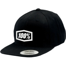 Icon Corpo Snapback Hat — One Size, Snapback, Black, White