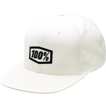 Icon Snapback Hat — One Size, Snapback, White