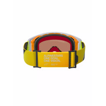 Supertech Corp Goggle — One Size, Orange mirrored lens, Gray/Yellow