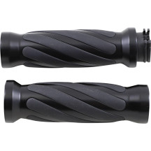 Twisted Grips — 25.4 mm (1") handlebar fit, Black