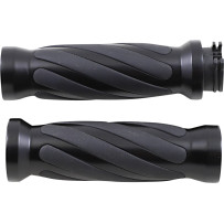 Twisted Grips — 25.4 mm (1") handlebar fit, Black
