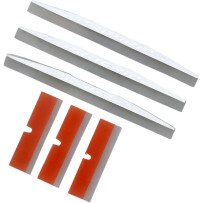 Vista Goggles Mudflaps — Adult, 3-pack, White, Orange