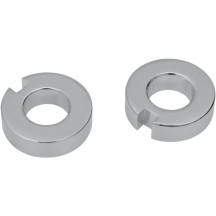 Axle Adjuster Spacer — 19.1 mm (3/4") ID, 8.1 mm (0.317") length, rear, chrome