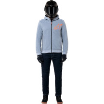 Sudadera con capucha Chrome v2 Sport — M, ajuste deportivo, gris jaspeado