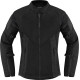 Chaqueta Mesh™ AF para mujer — L, ajuste deportivo, Negro