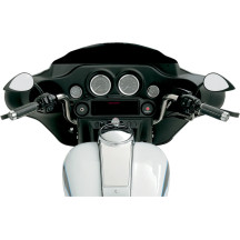 Teardrop Mirror — 76 mm x 125 mm, 11.5 cm stem, Black matte