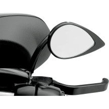 Teardrop Mirror — 76 mm (3"), 12.5 cm (5"), screw-in, Matte Black