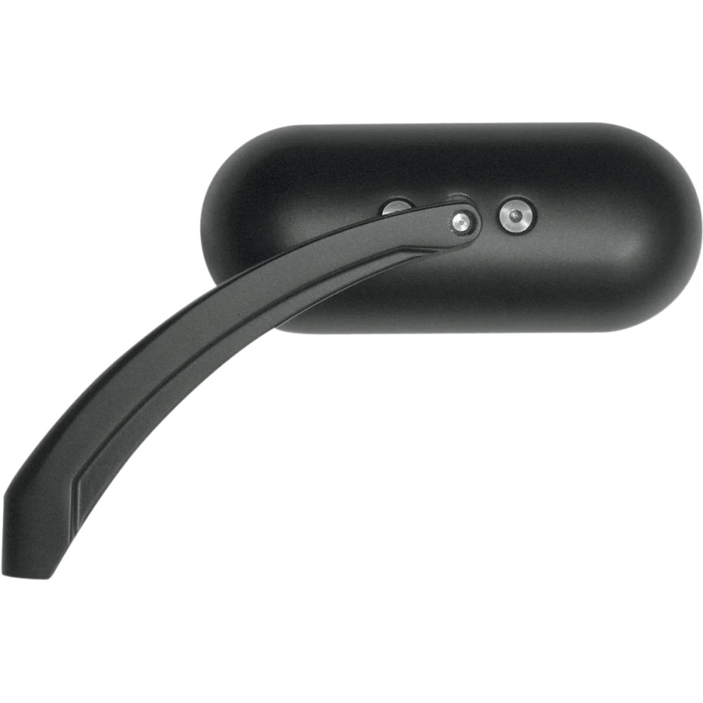 Oval Mirror — 5/16"-18 mount, 5" head, 5-1/4" stem, black matte