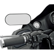 Oval Mirror — 5/16"-18 mount, 5" head, 5-1/4" stem, black matte