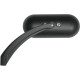 Espejo oval — montaje 5/16"-18, cabeza 5", vástago 5-1/4", negro mate