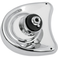 Fairing Mount Mirror — fits H‑D batwing fairings FLHX, 11 cm x 10 cm, Chrome, Silver