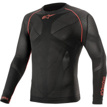 Ride Tech v2 Summer Long Sleeve Underwear Top — XS/S, Black