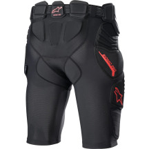 Bionic Pro Protection Shorts — 2XL, Black, Red