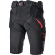 Pantalones cortos de protección Bionic Pro — 2XL, Negro, Rojo