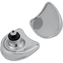 Fairing Mount Mirror — 11 cm x 10 cm, fits FLHX, chrome