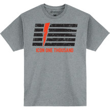 Invasion Stripe™ T-Shirt — M, Black, Gray, Orange