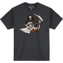 Grim Shredder™ T-Shirt — L, Black, Orange, Off-White, Heather Charcoal