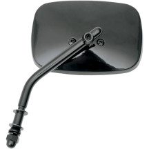 Die Cast Mirror — 5" x 3-1/2", fits 1" bars, Black