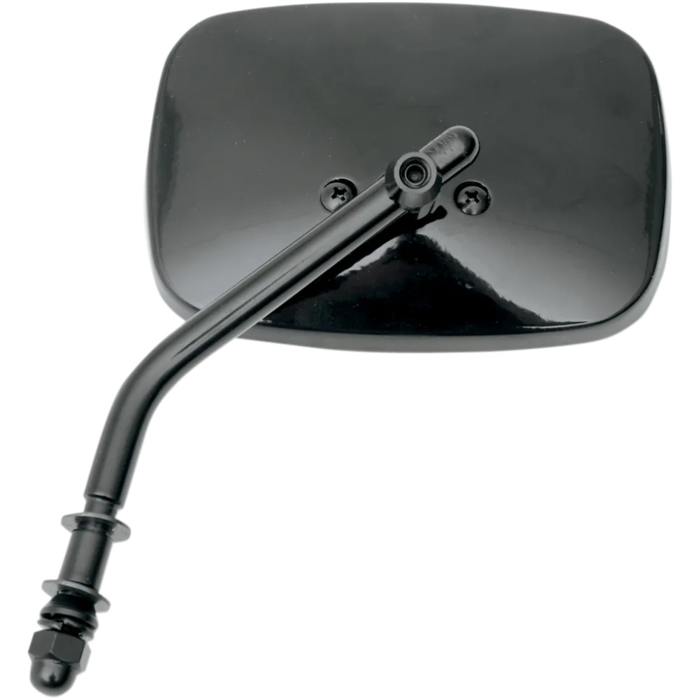 Die Cast Mirror — 5" x 3-1/2", fits 1" bars, Black