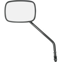 Die Cast Mirror — 3.5" x 5", fits 1" bars, Black gloss